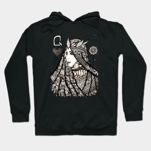 Queen of hearts Hoodie